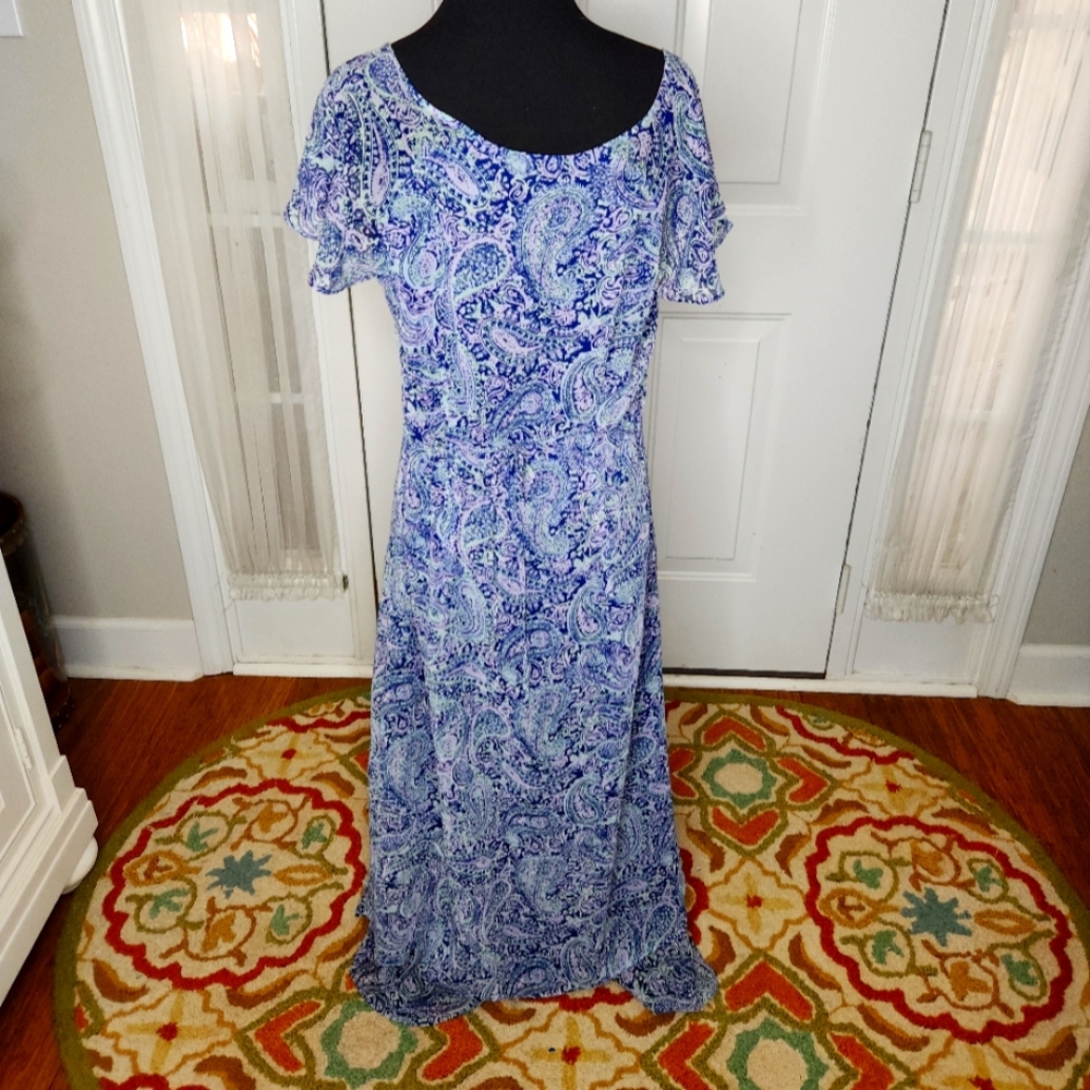 Jacyln Smith Women's Short Sleeve Maxi Dress Size 12